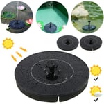 13cm Solar Pump Water Fountain For Garden Pond Pum One Size