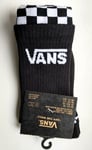 VANS Womens Black White Check Cushioned Ankle SOCKS "OFF THE WALL" 4.5-7.5 37-41