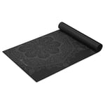 Gaiam Yoga Mat Premium Print Extra Thick Non Slip Exercise & Fitness Mat for All Types of Yoga, Pilates & Floor Workouts, Midnight Mandala, 6mm