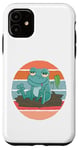 Coque pour iPhone 11 Grenouille à doigts de corail Amphibiens Amoureux des