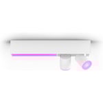 Philips Hue White and Color Ambiance Centris smart taklampa med två spotlights, vit