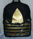 New Adidas Chile Originals Black Backpack  Rucksack Trefoil Bag