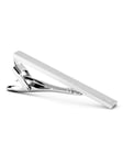 Silverfärgad slipsnål räfflad 6 cm