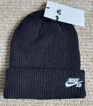 NIKE SB Soft Knit BLACK Fishermans BEANIE HAT Toque UNISEX Mens Womens