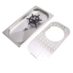 (Stainless Steel Color A)Glass Rinser Cup Washer Embedded 304 Stainless Steel
