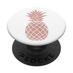 PopSockets Pop out Phones Collapsible holder Rose pink pineapples PopSockets PopGrip: Swappable Grip for Phones & Tablets