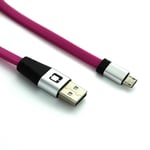 Covered Gear Micro-USB kabel 3 meter - Rosa - TheMobileStore Micro-USB Kablar