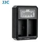 JJC DCH-LPE6 USB Dual Battery Charger for Canon LP-E6 / LP-E6N / B-LPE6