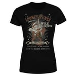 Looney Tunes Wile E Coyote Guitar Arena Tour Women's T-Shirt - Black - S - Black