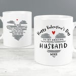 Valentine MUG personalised gift Valentine's day Boyfriend Girlfriend or other