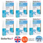 BetterYou Vitamin D Daily Oral Spray Natural Peppermint Flavour 15ml Packs of 6