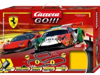 Carrera GO!!! Ferrari Pro Speeders, Racingkjøretøy og banesett, 6 år, Flerfarget