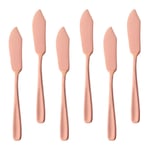 Stainless Steel Butter Knives, Buyer Star Rose Gold Cheese Spreaders Spread Jam Cheese Butter Cream(Set of 6)