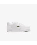 Lacoste Mens Court Cage Shoes in White Leather - Size UK 7