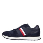 Tommy Hilfiger Men Trainers Runner Evo Mix, Blue (Desert Sky), 6.5 UK