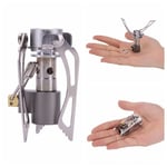 Mini Gas Stove Burner Cooker Outdoor Camping Picnic Cooking Folding Portable UK