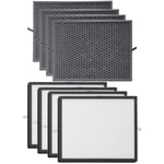 SPARES2GO Activated Carbon & HEPA Filter Kit Compatible with Levoit LV-PUR131 LV-H131 LV-131S LV-RH131S Air Purifier (Pack of 8 Filters)