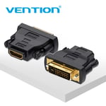 Vention Adaptateur DVI HDMI Convertisseur DVI vers HDMI 24 1 Mâle vers Femelle 1080P Connecteur HDTV pour PC PS3 Projecteur TV Box BLUE-RAY nouveau, Noir- = 0,5 m