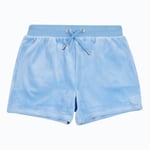 Juicy Couture Tonal Embro velour shorts - robbia blue