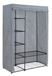 Argos Home Covered Double Wardrobe with Storage - Grey