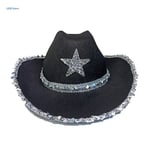 Cowboyhatt Festhattar SVART Black
