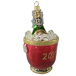 Silverado Christmas Ornament Made of Glass, Champagne on Ice