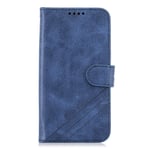 Samsung Galaxy A21s Flip Case, Premium PU Leather Shockproof Notebook Wallet Protective Cover with Card Holder Magnetic Closure Stand Soft TPU Bumper Slim Shell for Samsung A21s Phone Case, Blue