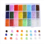 Otego Diy - Pärllåda Seed Beads 2mm -19000st- Smyckestillverkning Multifärg