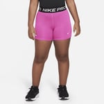 Girls Nike Pro Training Shorts Sz L+ Pink Black New DM8439 623