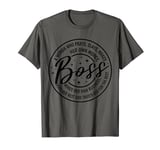 Boss Definition CEO woman boss empowerment motivational T-Shirt