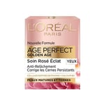 L'Oréal Paris - Age Perfect Golden Age - Soin Rosé Eclat Contour des Yeux - Anti-Cernes & Anti-Relâchement - Enrichi en Cellules Natives de Pivoine et Calcium/Vitamine B3 - 15 ml