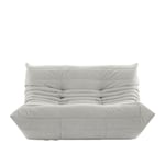 Ligne Roset - Togo Small Settee, Fabric Cat. S Alcantara Pearl - Soffor - Michel Ducaroy - Vit - Textilmaterial/Skum