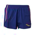 Saucony Elite Split Shorts Dam XL Blå - Lätta och funktionella korta byxor för löpning