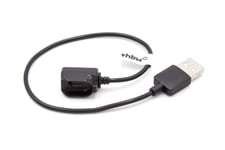 vhbw Câble de charge USB compatible avec Plantronics Voyager Legend Bluetooth Headset oreillette - Câble de charge, noir