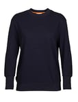 Icebreaker Women's Central II Long Sleeve Sweatshirt - Ladies Sweater - Merino Wool Mid Layer - Midnight Navy, S