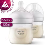 Philips Avent Natural Response 3.0 Baby Milk Bottles│BPA Free│125ml│2Pk