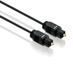 HDSupply TC010-075 Câble Audio Toslink S/PDIF, Fibre Optique, Plug-Plug, Ø 2,2 mm, 7,50 m, Noir