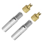 2 Set 4cm Metal Tyre Valve Extension Compatible with Xiaomi Electric Scooters