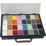 Creativ Seed Beads - 3,2 kg Pärlor Inkl. Raaco Väska 32 färger