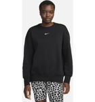 Nike Women's Oversized Crew-neck Sweatshirt Sportswear Phoenix Fleece Urheilu BLACK/SAIL
