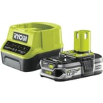 RYOBI Batterie 18V Lithium-ion One+ 1,5 Ah - 1 chargeur rapide RC18120-115G