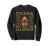 Illinois 2024 Cicada Invasion Insect Bug Infestation Cicadas Sweatshirt