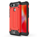 Xiaomi Redmi 6 mobilskal plast silikon värmeavledande – Röd