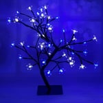 45 cm 48 LED Cherry Blossom Tree - Blue & White - 71620