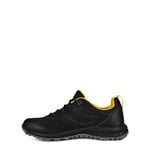 Jack Wolfskin Unisex Woodland Texapore Low K Walking Shoe, Black/Burly Yellow XT, 4 UK