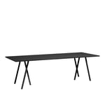 HAY - Loop Stand Table - Black - 250 x 92,5 cm - Svart - Matbord - Metall/Trä