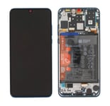 Huawei P30 Lite Edition Skärm/Display med Batteri Original - Blå