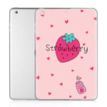Yoedge Case Compatible for Apple iPad Mini 4/5-Cover Silicone Soft Clear with Design Print Cute Pattern Antiurto Shockproof Back Protective Tablet Cases for Apple iPad Mini 4/5, Strawberry