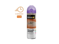 Mercalin märkspray 500ml - FLUO lila, för asfalt, betong, gräs, grus, trä, sten och is