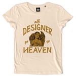 Teetown - T Shirt Femme - All Designer Go To Heaven - Cute Art Birthday Angel Present Artist - 100% Coton Bio